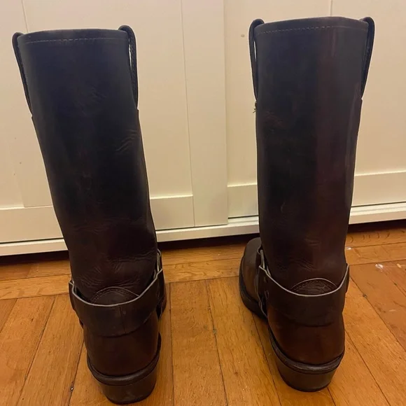 Frye Women’s Harness 12 R brown size 9 - Picture 2 of 16